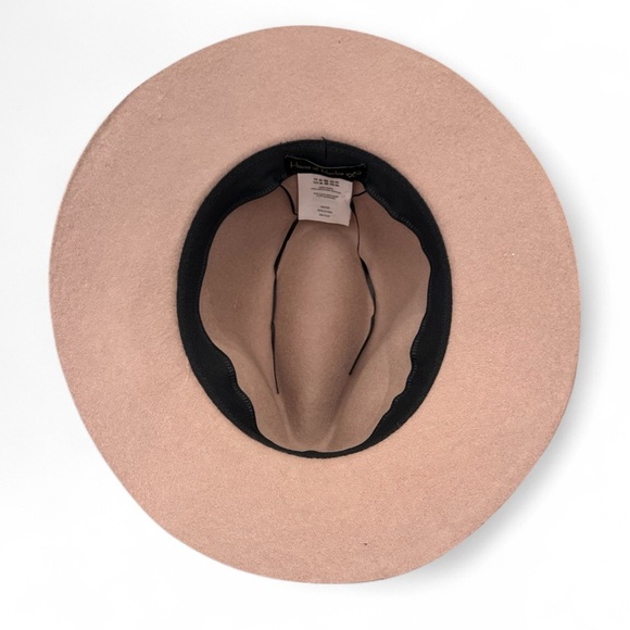 House of Harlow Wool Fedora Hat Blush Pink Mauve - Picture 4 of 6